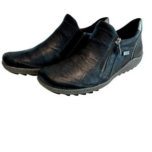 Remonte Zip Up Shoe Leather Fuss Free Comfort Go Anywhere Style Walking Shoe